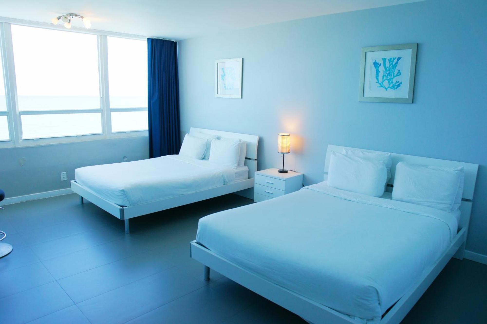 Castle 835 Oceanview Studio On Beach With Pool, Gym, Bars, And Free Parking 迈阿密海滩 外观 照片